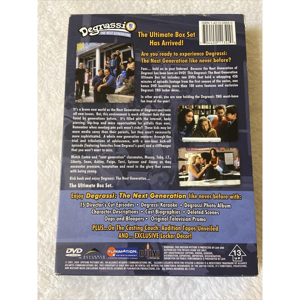 Degrassi The Next Generation Season One Dvd Teens‎ Drama Ultimate Box Set 2004 - Picture 2 of 16